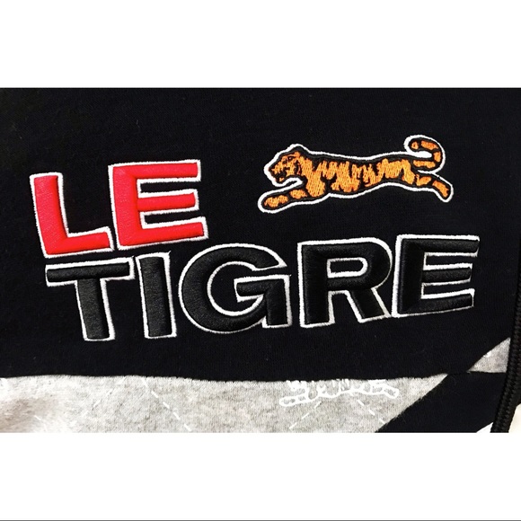 Le Tigre Authentic Embroidered Hoodie Sweatshirt - Picture 2 of 7
